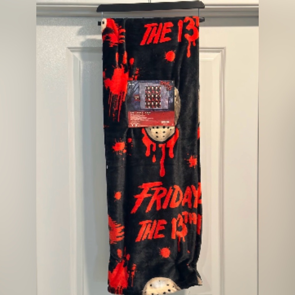 Jason” Friday the 13th Halloween throw blanket